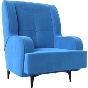 Кресло Лига Диванов Неаполь велюр голубой (111952) кресло tc zero велюр vivaldi лаванда 18