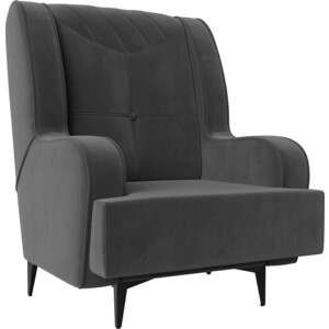 Кресло Лига Диванов Неаполь велюр серый (111955) кресло лига диванов неаполь велюр бирюзовый 111951
