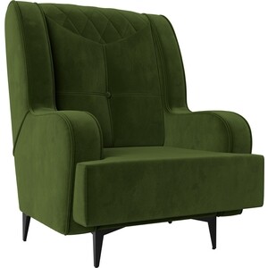 Кресло Лига Диванов Неаполь микровельвет зеленый (111962) кресло лига диванов неаполь микровельвет коричневый 111965
