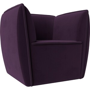 Кресло Лига Диванов Бергамо велюр фиолетовый (111988) лига диванов кресло лига 008 велюр фиолетовый