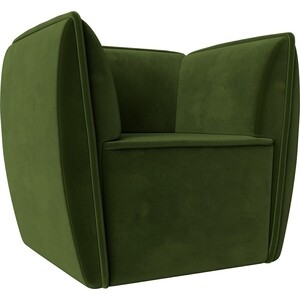 Кресло Лига Диванов Бергамо микровельвет зеленый (112000) кресло лига диванов бергамо микровельвет бордовый 111999