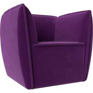 Кресло Лига Диванов Бергамо микровельвет фиолетовый (112010) кресло лига диванов марк микровельвет фиолетовый 111880