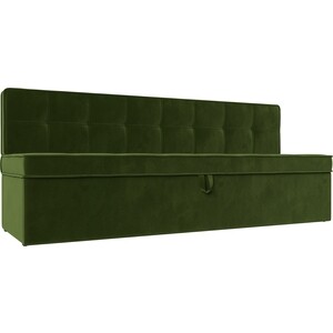 Кухонный диван Лига Диванов Техас микровельвет зеленый (113106) прямой диван лига диванов лиссабон микровельвет зеленый