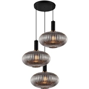 фото Подвесная люстра lumina deco floril ldp 1216-3 gy+bk