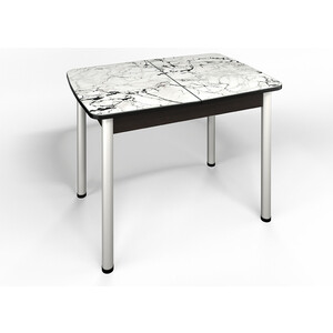 Стол Бител Флорида СМ-1 ножки сталь, венге/серебро (BTL10000495) стол сервировочный мебелик бридж венге п0001994