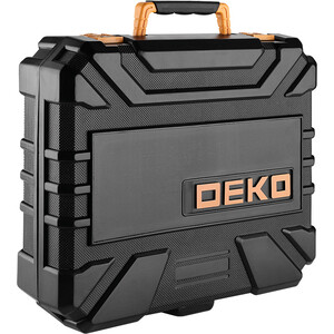 Аккумуляторная дрель-шуруповерт Deko DKCD20FU-Li с набор инструментов, 63 предмета, 2х3.0Ач