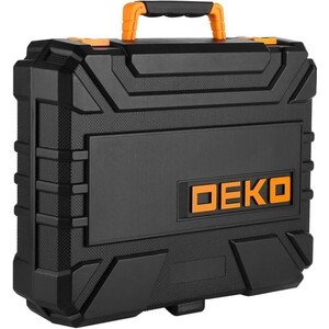 фото Дрель ударная deko dkid600w в кейсе, с набором инструментов, 92 предмета (063-4157)