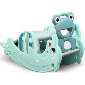 

Горка + качалка PERFETTO SPORT Дельфин PS-037-M ментол, Дельфин PS-037-M ментол