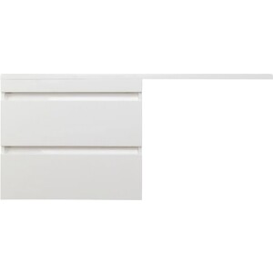 фото Тумба с раковиной style line даллас люкс 88 (150l) подвесная, под стиральную машину, белая (сс-00002304 + 2000949236421)