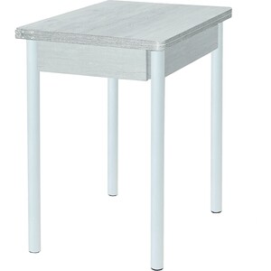Стол обеденный Катрин Глайдер бетон пайн белый, опора №2 круглая муар белый компьютерный стол кст 09 1350 × 935 × 744 мм угол правый бетон белый