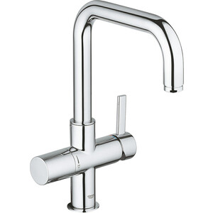 фото Смеситель для кухни grohe blue pure хром starlight (31303000)