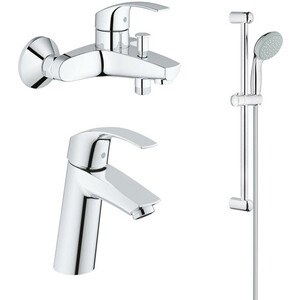 фото Комплект смесителей grohe eurosmart хром starlight (124458)