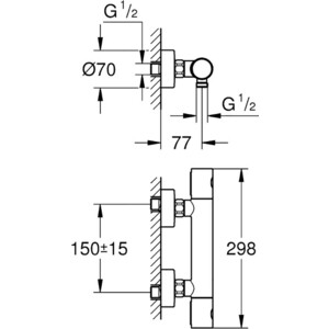 Термостат для душа Grohe Grohtherm никель глянец (34065BE2)