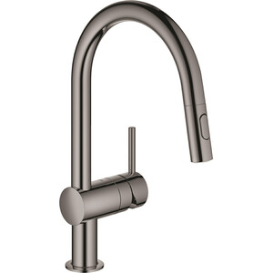 фото Смеситель для кухни grohe minta темный графит (32321a02)