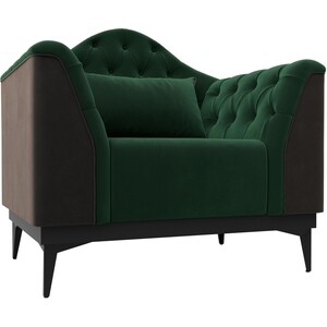Кресло Лига Диванов Флорида велюр зеленый\коричневый (112284) кресло лига диванов флорида велюр 112291