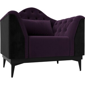 Кресло Лига Диванов Флорида велюр фиолетовый\черный (112290) кресло лига диванов флорида велюр 112291