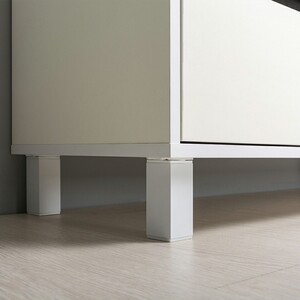 Комплект мебели Моби Муссон цвет белый/чёрный/дуб эндгрейн элегантный/кожзам белый (11.28+13.97+13.277)