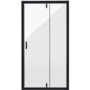 Душевая дверь Niagara Nova 100х195 прозрачная, черная (NG-83-10AB) дверь для щита nova 3 габарит ip40 метал proxima ekf nv door m 3