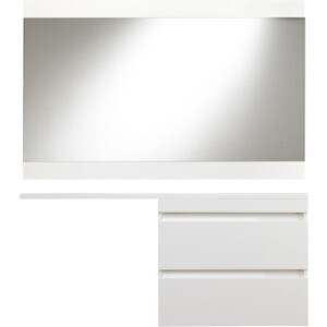 фото Мебель для ванной style line даллас люкс 78 (140r) подвесная, под стиральную машину, белая