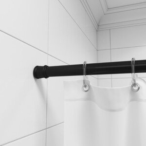 Карниз для ванны Milardo Easy телескопический 110-200 см, черный (014A200M14)