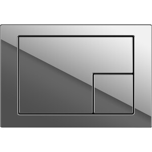 Кнопка смыва Cersanit Corner пластик, хром (64108) мозаика ametis supreme platinum sm01 corner непол левый 29 8x59 8