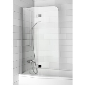 Шторка для ванной Riho Novik Z500 90х150 Delta прозрачная, хром (G003040120) шторка для ванной fixsen белый без колец 180x200 см fx 2501