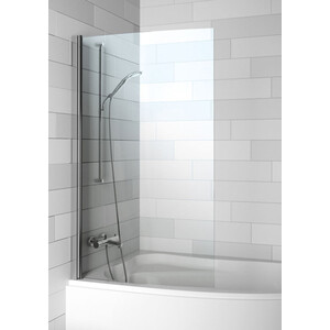 Шторка для ванной Riho Novik Z108 90х150 Aryl правая, прозрачная, хром (G003039120) мебель для ванной sancos delta 100х45 правая дуб светлый белый