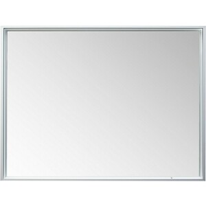 Зеркало De Aqua Алюминиум LED 120х75 с подсветкой, серебро (261698) зеркало de aqua тренд 120х75 с подсветкой 205770