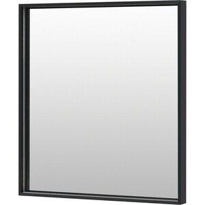 фото Зеркало de aqua алюминиум led 70х75 с подсветкой, черный (261701)