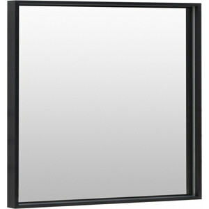 Зеркало De Aqua Алюминиум LED 80х75 с подсветкой, черный (261702) зеркало de aqua алюминиум led 100х75 с подсветкой медь 261711