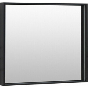 Зеркало De Aqua Алюминиум LED 90х75 с подсветкой, черный (261703) зеркало de aqua алюминиум led 90х75 с подсветкой серебро 261696