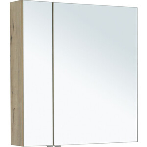 Зеркальный шкаф Aquanet Алвита 80 дуб веллингтон белый (277537) зеркальный шкаф aquanet порто 60 белый 195727