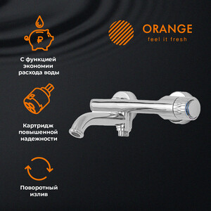 фото Смеситель для ванны orange pure хром (m02-100cr)