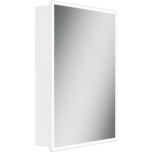 Зеркальный шкаф Sancos Cube 60х80 с подсветкой, сенсор (CU600) зеркальный шкаф для ванной sancos cube cu600
