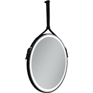 Зеркало Sancos Dames 65 с подсветкой, сенсор, ремень из натуральной кожи (DA650)