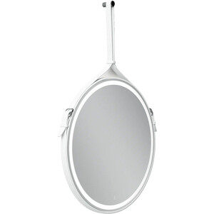 Зеркало Sancos Dames 65 с подсветкой, сенсор, ремень из натуральной кожи (DA650W) зеркало 65x65 см sancos dames da650w