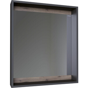 Зеркало Grossman Смарт 60х70 веллингтон/графит (206007) зеркало шкаф emmy стоун 60х70 левый серый бетон stn60mir l