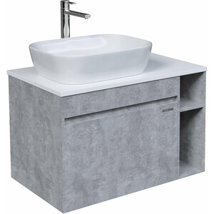 фото Мебель для ванной grossman фалькон 80х49 gr-3020, бетон