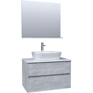 фото Мебель для ванной grossman эдванс 80х50 gr-3020, цемент светлый