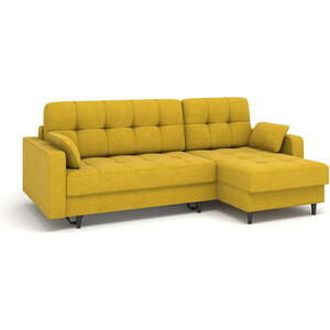 фото Угловой диван rival лиффорд микрошенилл желтый т00012