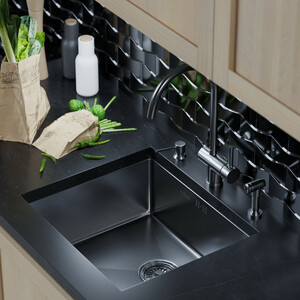 Кухонная мойка Mixline Pro 50х44 черный графит (4630099747812)