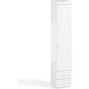 Шкаф для белья ОЛМЕКО Афина АФ-30 с ящиками, белое дерево шкаф для белья олмеко афина аф 34 с зеркальной дверью белое дерево