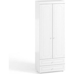 Шкаф для белья ОЛМЕКО Афина АФ-44 с ящиками, белое дерево шкаф для одежды олмеко афина аф 49 с ящиками белое дерево