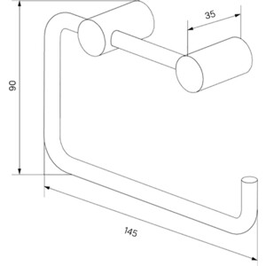 фото Держатель туалетной бумаги iddis petite матовое золото (petg000i43)