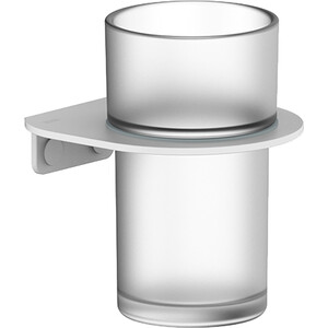 Стакан для ванной IDDIS Noa белый матовый (NOAWTG0i45) стакан ridder nena белый с чёрным 7х11 см