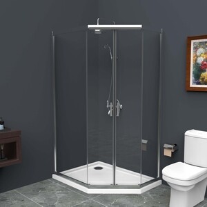 Душевой уголок BelBagno Uno 120х90 прозрачный, хром (UNO-195-PH-2-120/90-C-Cr) плед детский зефирка с синтепоном размер 120х90 см принт фламинго