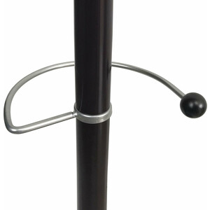 Вешалка-стойка Brabix Cr-848 на мраморном диске, металл, 4+3 крючка, цвет коричневый (606435)