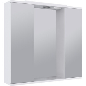 Зеркало-шкаф Emmy Джерси 75х70 с подсветкой, белый (jsy3.75bel)