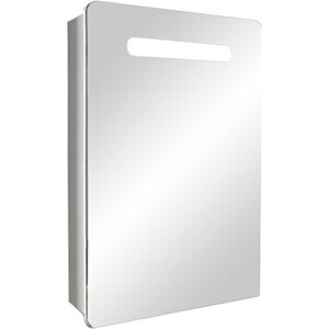 Зеркальный шкаф Emmy Донна 50х70 правый, с подсветкой, белый (don50bel-r) зеркальный шкаф mixline стандарт 50х70 правый белый 4640030867318