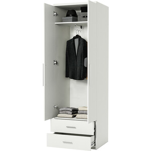 Шкаф для одежды с ящиками Шарм-Дизайн Комфорт МШЯ-21 60х45 с зеркалами, белый